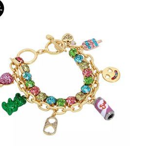 Betsey Johnson Sweet Shop Candy Charm Bracelet NWT